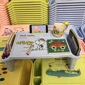 Kinderen Luie Bureau Plastic Kleine Diner Tafel Kindje Leren Bed Studie Laptop Kinderen Bureau Handig