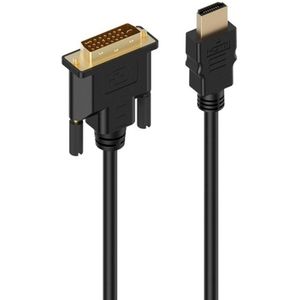 HDMI naar DVI-D Adapter Video Kabel-HDMI Male naar DVI HDMI naar DVI Kabel 1080p Hoge resolutie LCD en LED Monitoren