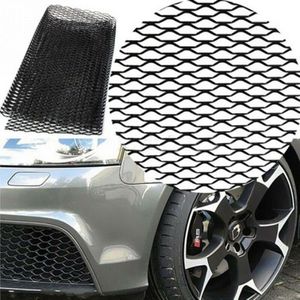 Universele 40 ""x 13"" Rhombic Grille Mesh Vel Zwart Aluminium Legering Auto Voertuig