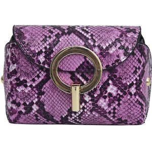 Mode Slangenprint Riem Tas Vrouwen Serpentine Pu Lederen Taille Zakken Vrouwelijke Fanny Pack Crossbody Messenger Bag