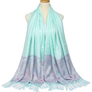 Etnische Stijl Retro Sjaal Vrouwen Mode Jacquard Katoen Sjaals en Wraps Vrouwelijke Kwastje multifunctionele Warme Sjaals