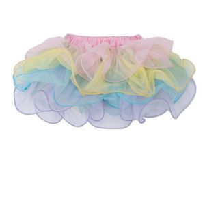 1Pc Baby Meisje Tutu Rok Satijn 4 Lagen Volants Skirttulle Rokken 6 Kleuren 1st Baby Verjaardagsfeestje Slijtage Foto prop