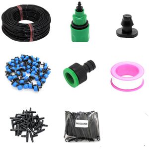 MUCIAKIE 5-50M Blauw Verstelbare Druppelirrigatie Nozzle Sproeisysteem Systeem Stoppen om Grote Water Tuin Patio Micro kits