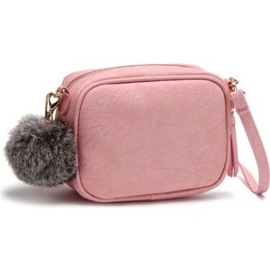 Gusure Mode Trend Kleine Schoudertassen Met Bont Bal Opknoping Messenger Tas Voor Vrouwen Casual Mini Zoete Crossbody Tassen