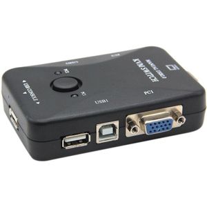 Usb Kvm Switch Switcher 2 Poort Vga Svga Switch Box Usb 2.0 Muis Toetsenbord 1920X1440 Switch Box