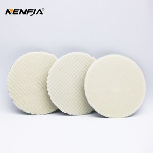 4 Inch Auto Styling Japan Wol Polijsten Pad Voor Auto Polijstmachine Pad Kits Wol Afwerking Polijsten Pad