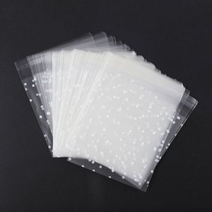 100 Stuks Self Adhesive Seal Polka Leuke Stippen Clear Plastic Cellofaan Wedding Party Cookies Candy Lollipop Verpakking Zakken