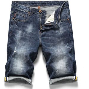 Mannen denim shorts zomer stijl Mode toevallige katoen korte jeans mannelijke Dunne gedeelte van het gat 5 broek 28-40