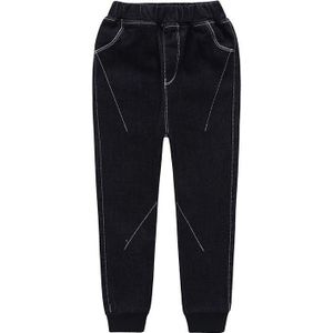 Koreaanse Mode Kinderen Jongens Kleding Casual Jeans Potlood Broek Elastische Taille Denim Katoen Witte Lijn Broek 4-13Y Broek Jongens