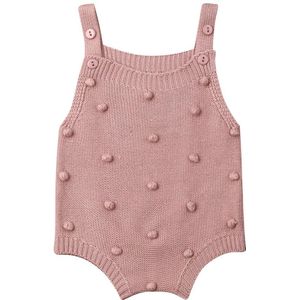 Pasgeboren Baby Jongens Meisjes Romper Bodysuit Mouwloze Gebreide Kleding Winter Outfits