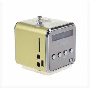 TD-V26 Mini Speaker Draagbare Digitale LCD Sound Micro SD/TF FM Radio Speaker Muziek Stereo Luidspreker voor Laptop Telefoon