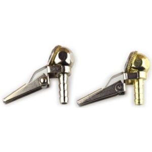 1 stuks Tire Inflator Chuck Zuiver Koper Chuck Type Inflator Mond Pneumatische Pomp Adapter Inflatie Chuck in Schedel