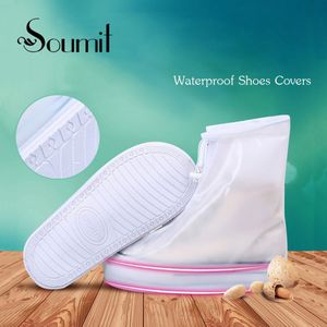 Soumit 360 Graden Waterdichte Regen Schoen Cover Voor Mannen Vrouwen Alle Seizoenen Schoenen Protector Boot Covers Herbruikbare Overschoenen Accessorie