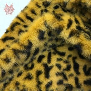 7 Kleur 1 Cm Lange Leopard Tiger Skin Faux Fur Stof Voor Winterjas Vest Cosplay Stage Pasgeboren Fotografie 160*45 Cm SP5725