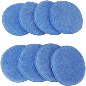 3/5/8Pcs Auto Wax Spons Auto Voertuig Accessoires Schuim Microfiber Applicator Stof Verwijderen Auto Care polijsten Pad Voor Auto &#39;S