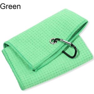 30*50Cm Microfiber Katoenen Handdoek Met Karabijnhaak Reinigt Clubs Golf Ballen Handen Reinigingsdoekjes Water Sport Zwembad accessoires