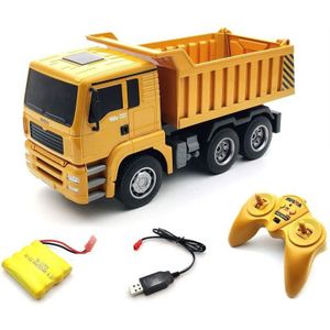 Afstandsbediening Rc Dump Truck Bouw Auto Met Flash Light Lifting En Dumping Techniek Vrachtwagen Opladen Auto Speelgoed Kid