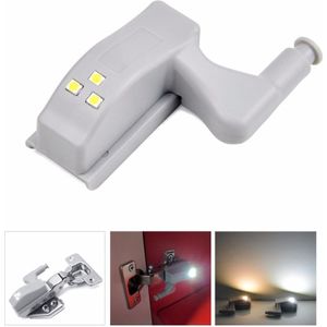 10PCS Intelligente Kast Verlichting 0.3W Kast Kast Kledingkast Deur Inner Scharnier LED Sensor Lamp Nachtlampje Voor Keuken slaapkamer