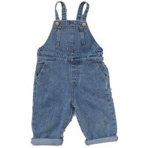 Kinderen Overalls Baby Jongens en Meisjes Denim Broek Jongens Jeans Overalls Kinderen Band Effen Katoen Jumpsuit Casual Kids Broek