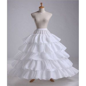 Costumebuy Middeleeuwse Victoriaanse Rococo Baljurk Jurk Petticoat Volledige Crinoline Ruffle Onderrok Bruiloft Tule Jupon 4 Hoepel