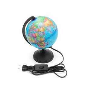 14CM LED Licht Wereld Aarde Globe Kaart Geografie Educatief Speelgoed Met Stand Home Office Ideaal Miniaturen Kantoor Gadgets