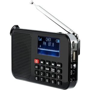 Solar Draagbare Fm Pocket Radio Speaker Muziekspeler Met Zaklamp, Sleep Timer, Ondersteuning Tf-kaart