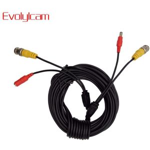 Evolylcam 5 M/10 M/20 M/30 M/40 M/50 M BNC + DC Plug Kabel Voor Analoge AHD CVI CCTV Bewakingscamera DVR Kit Video Power Accessoires