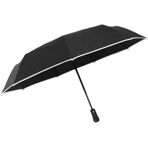 Auto Open Close Draagbare Reizen Winddicht Folding Led Paraplu Met Reflecterende Strip Grote Paraplu Outdoor Parapluie