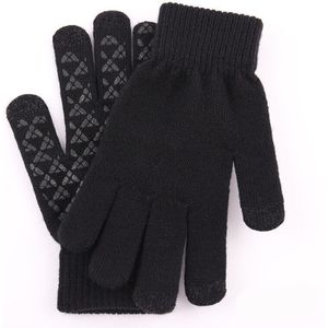 Gebreide Thermische Handschoenen Heren Winter Plus-Sized Dikke Antislip Wol Outdoor Koude-Proof Touchscreen handschoenen