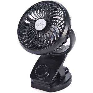 Battery Operated Clip Op Wandelwagen Fan - Mini Draagbare Bureau Ventilator Met Oplaadbare 4400Ma Batterij Aangedreven Ventilator Voor Kinderwagen, O