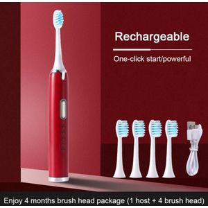 Ultrasone Automatische Waterdichte Elektrische Tandenborstel Usb Oplaadbare Verbeterde Volwassen Kinderen Tandenborstel Vervanging Heads Set