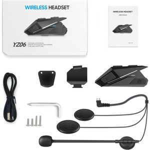 Stereo Fm Helm Headset Bluetooth 5.0 Motorfiets Koptelefoon Draadloze Speaker Hoofdtelefoon Handsfree Call Music Play 480Mah Batterij