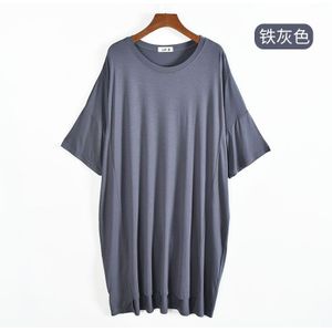 Losse Vet Mm Big Size Nachtkleding Vrouwen Nachthemd Modale Comfortabele Night Jurk Vrouwelijke Nachtkleding Casual Onregelmatige Nachtjapon