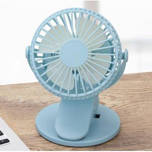 Draagbare Usb Dual Batterij Clip Fan Mini Draagbare Opladen Fan Clip Kleine Ventilator Office Desktop Auto Clip Ventilator Geen Batterij