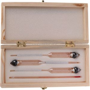 3 Pcs 0-100% Hydrometer Alcoholmeter Tester Set Alcohol Concentratie Meter + Thermometer R08 Rental &