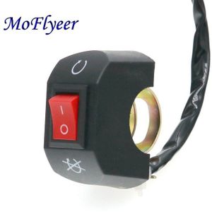 Moflyeer Motorfiets 22 Mm Stuur Koplamp Schakelaar E-Bike On/Off Koplamp Schakelaars Voor 7/8 ""Handvat Atv/Scooter/Brommer/Motocross