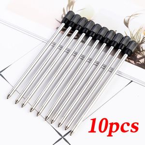 10Pcs 70Mm Crystal Pen Refill Korte Refill 7Cm Blauw Zwart Metalen Pen Balpen Vulling Schoolbenodigdheden kantoorbenodigdheden Bixin