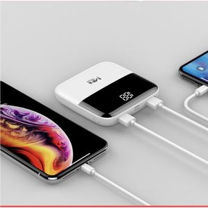 Caseier 10000Mah Mini Powerbank Voor Iphone Xiaomi Samsung Led Bank Externe Batterij Power Bank Krachtige Bank Draagbare Oplader