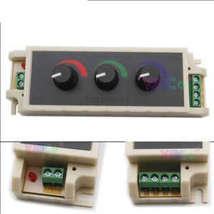 DC12V 24V Rgb Switch Traploze Verstelbare Dimmer Led Strip Tape Controller Drie Way Switch Voor 2835 3528 5050 Led strip Licht