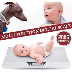20Kg Baby Weegschaal Thuis Smart Draagbare Concave Menselijk Baby Elektronische Weegschaal Monitoring Baby Groei Gewicht Gezondheid