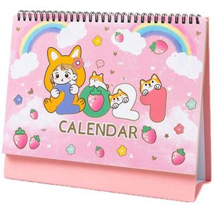 Leuke Creatieve Mini Desktop Kalender Persoonlijkheid Decoratie Werk Note Kalender Jaar Plan Schema