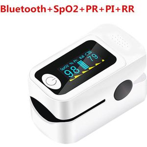 Bluetooth Vingertop Pulse Saturatiemeter SpO2 Pr Pi Rr Vier In Een Monitor Oximeter De Dedo Android Ios App Atleet Ouderen