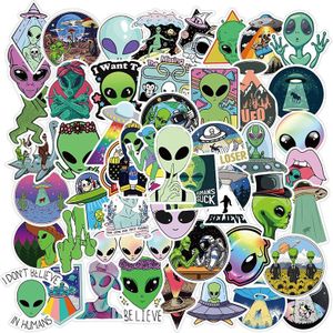 50Pcs Outer Ruimte Stickers Alien Ufo Astronaut Sticker Om Koffer Kids Classic Kinderen Laptop Notebook Waterdicht Decals