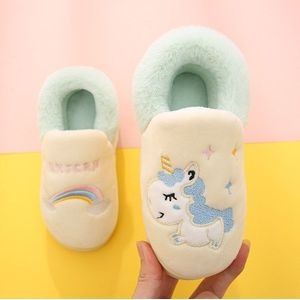 Winter kinderen Slippers Kinderen Eenhoorn antislip Zachte Meisjes Thuis Schoenen Kids Jongens Cartoon Slippers Indoor Vloer Schoenen