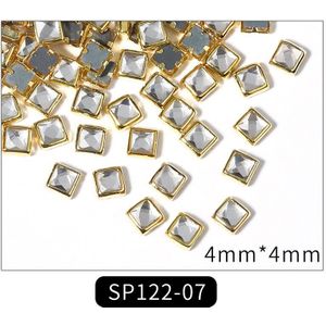 100Pcs Zirkoon Glans Charm Manicure Rhinestone 3D Luxe Lichtmetalen Sieraden Accessoires Diy Nail Art Decoratie Deel 2022
