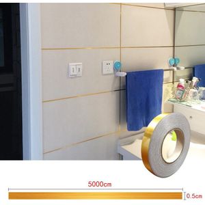 Keramische Tegel Mildewproof Kloof Tape Tegel Kloof Afdichting Tape Waterdichte Folie Strip Zilveren Gouden Velgen MDJ998