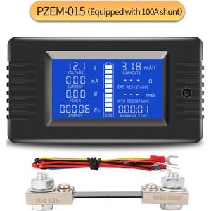 Pzem Dc 0-200V 300A Voltmeter Ammeter Auto Batterij Tester Capaciteit Weerstand Elektriciteit Voltage Meter Monitor 12V 24V 48V 96V