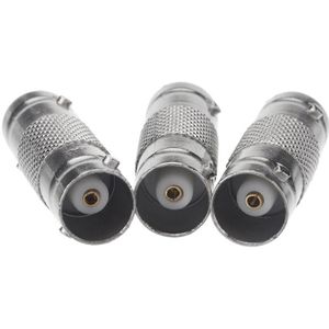 MOOL 10 Stks BNC naar BNC FEMALE Cctv Camera Adapter Rechte Connector voor Cctv-systeem zilver