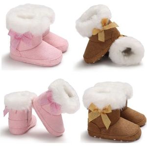 Peuter Baby Boy Meisje Winter Warm Crib Schoen Slip-on Soft Mocassin Schoenen Maat 0-18 m