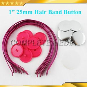 1 &quot;25mm 100 Sets Haarband Button Supply Materialen voor NIEUW Professionele Kenteken Button Maker